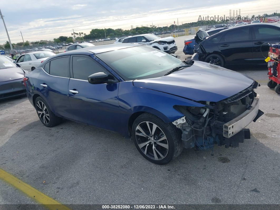 2017 Nissan Maxima S Blue vin: 1N4AA6AP9HC379046