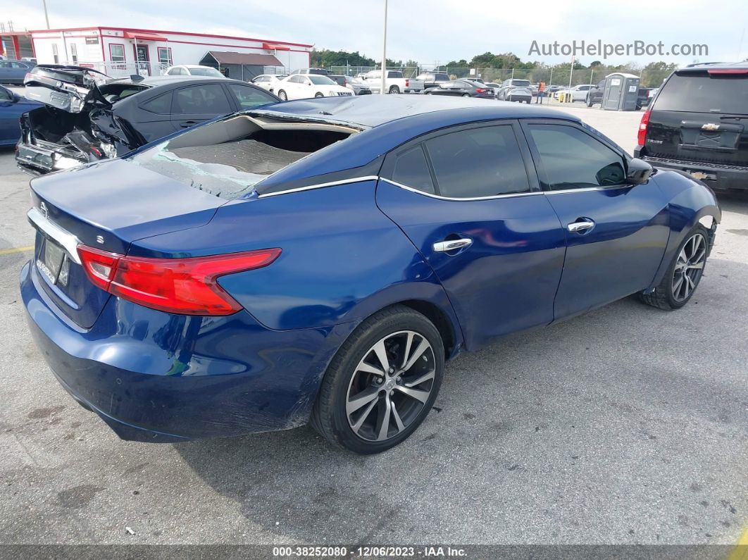 2017 Nissan Maxima S Blue vin: 1N4AA6AP9HC379046