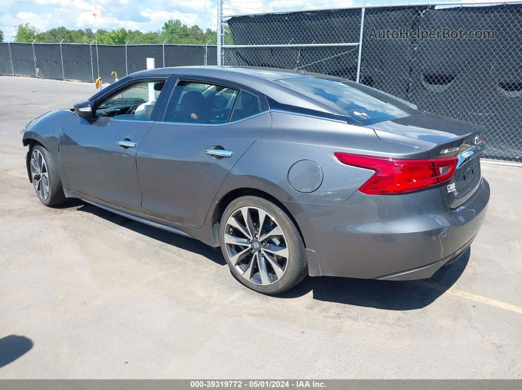 2017 Nissan Maxima 3.5 Sr Gray vin: 1N4AA6AP9HC379273