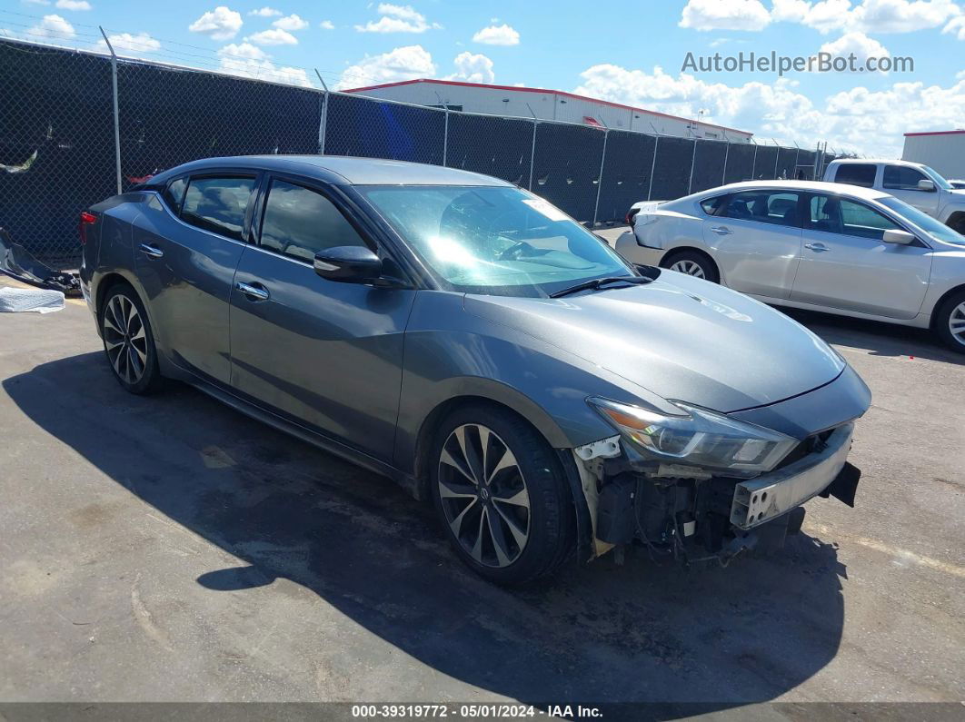 2017 Nissan Maxima 3.5 Sr Gray vin: 1N4AA6AP9HC379273