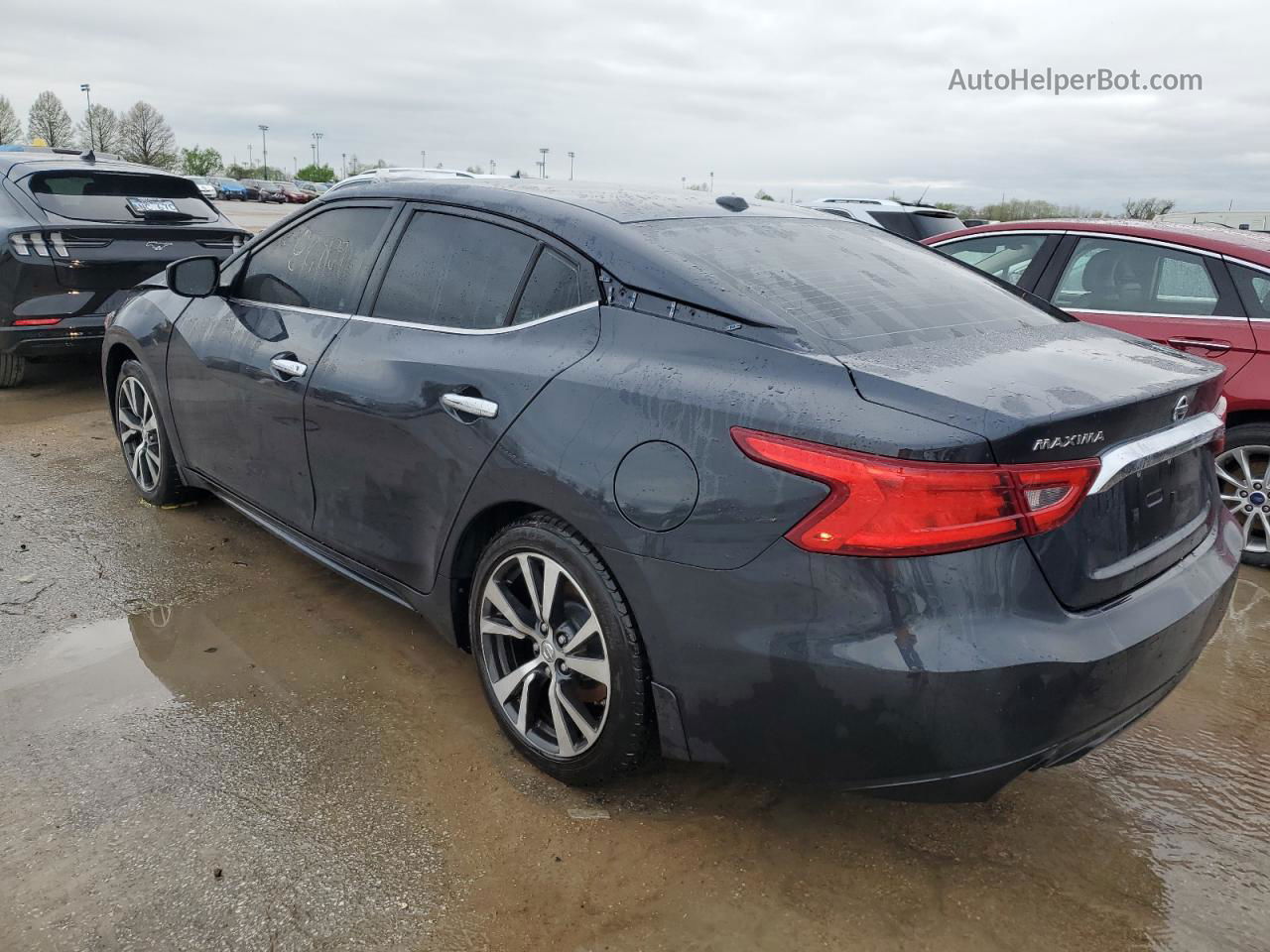 2017 Nissan Maxima 3.5s Синий vin: 1N4AA6AP9HC385042