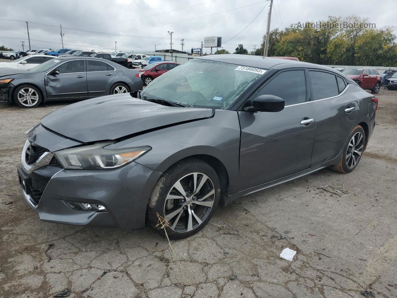 2017 Nissan Maxima 3.5s Gray vin: 1N4AA6AP9HC387051