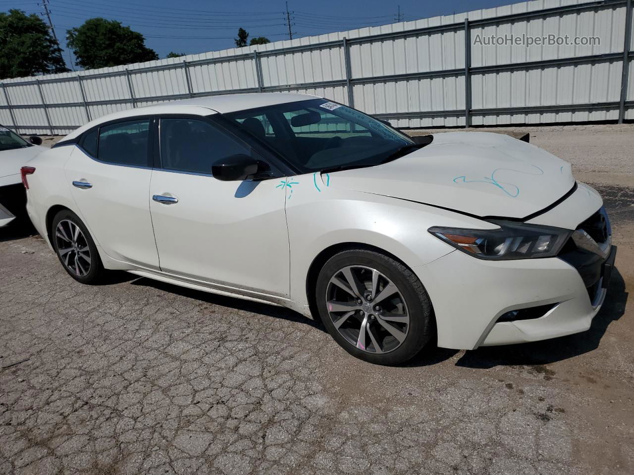 2017 Nissan Maxima 3.5s White vin: 1N4AA6AP9HC389057