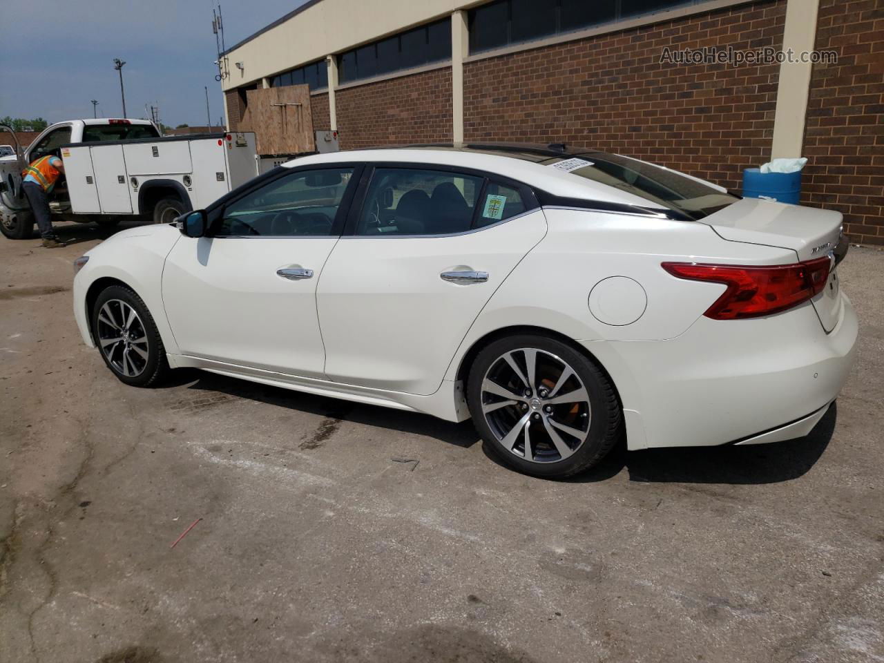 2017 Nissan Maxima 3.5s White vin: 1N4AA6AP9HC396249