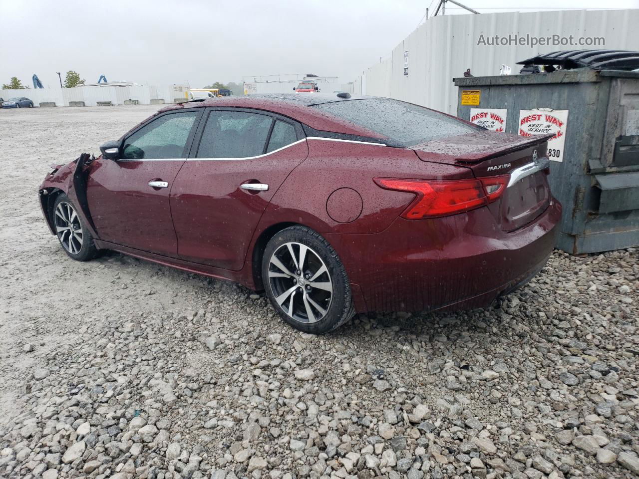 2017 Nissan Maxima 3.5s Красный vin: 1N4AA6AP9HC402857