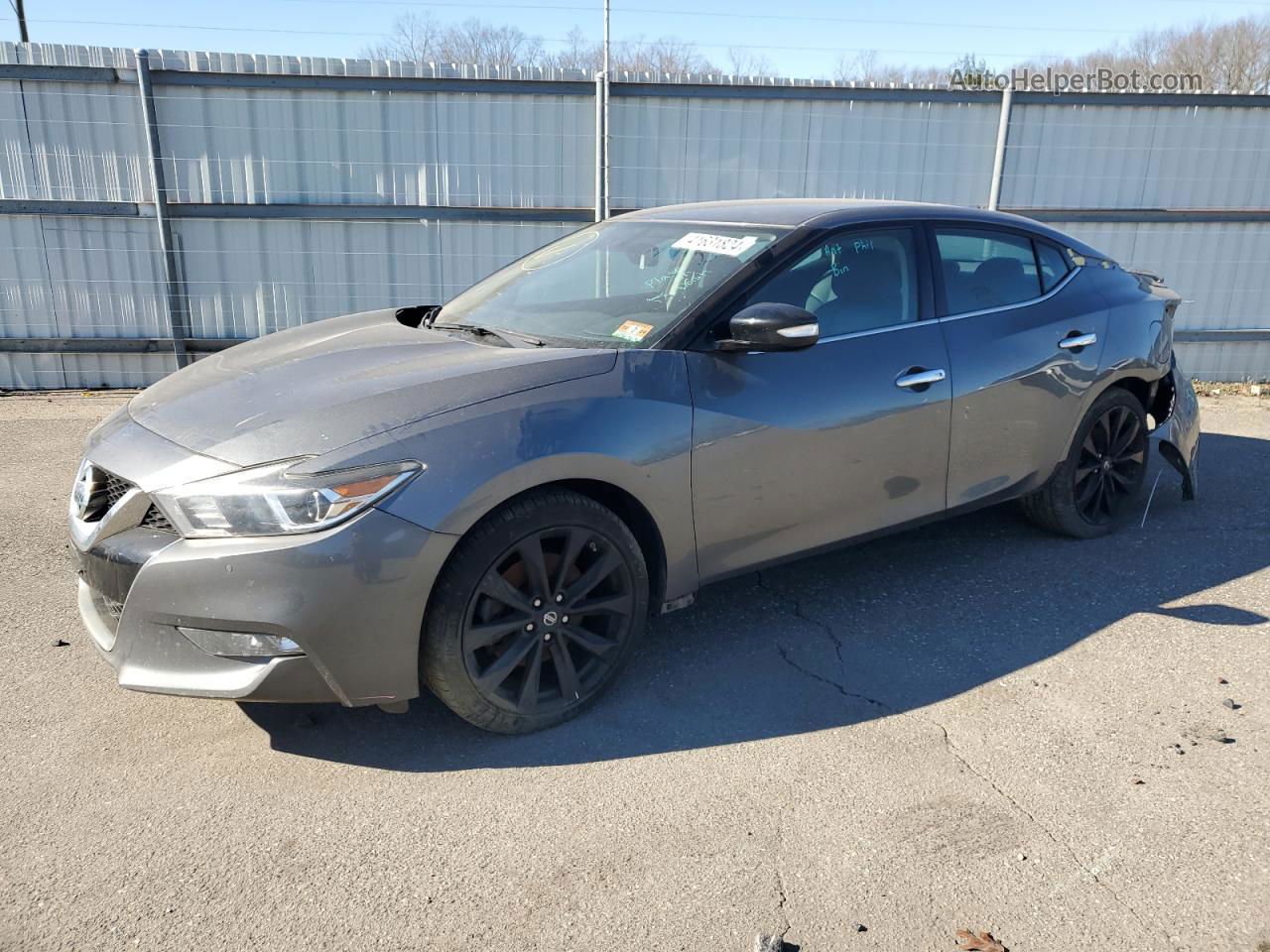 2017 Nissan Maxima 3.5s Gray vin: 1N4AA6AP9HC403295