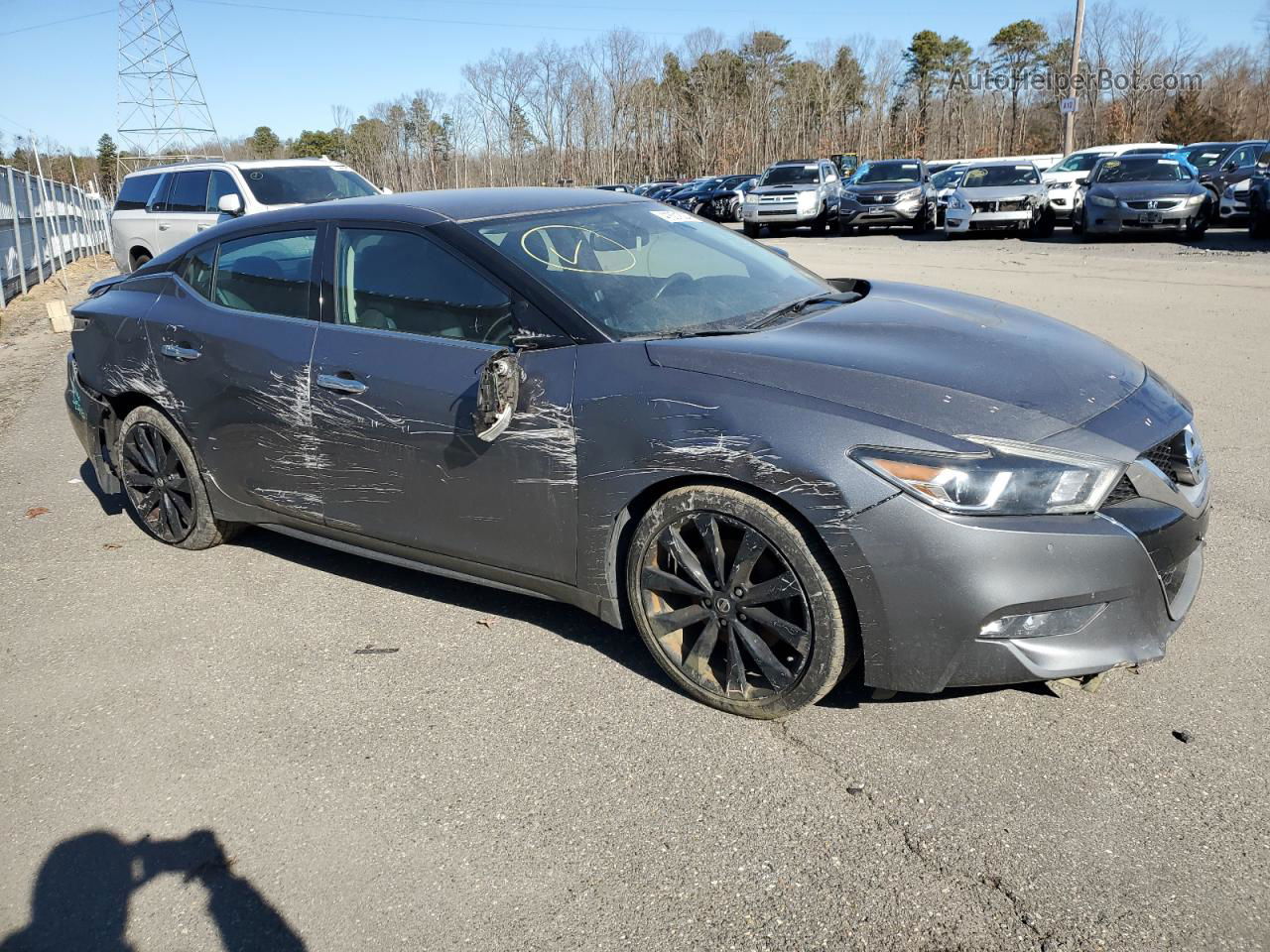 2017 Nissan Maxima 3.5s Gray vin: 1N4AA6AP9HC403295