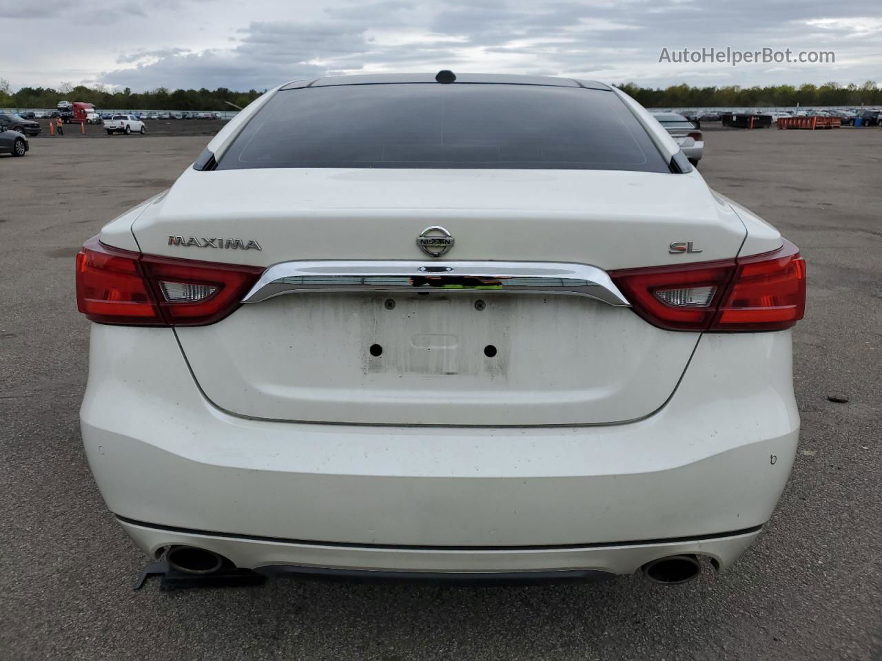 2017 Nissan Maxima 3.5s White vin: 1N4AA6AP9HC408982