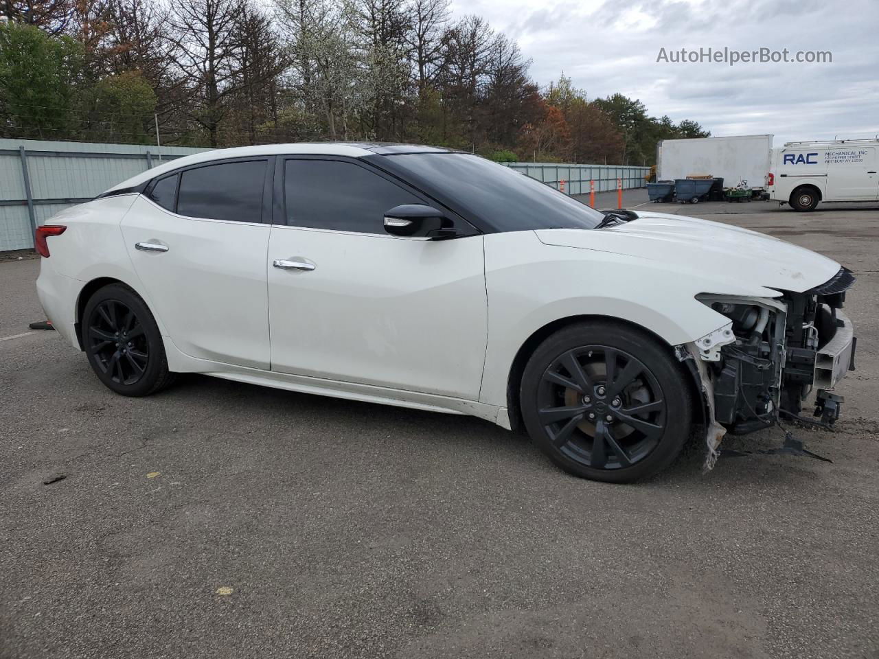 2017 Nissan Maxima 3.5s White vin: 1N4AA6AP9HC408982