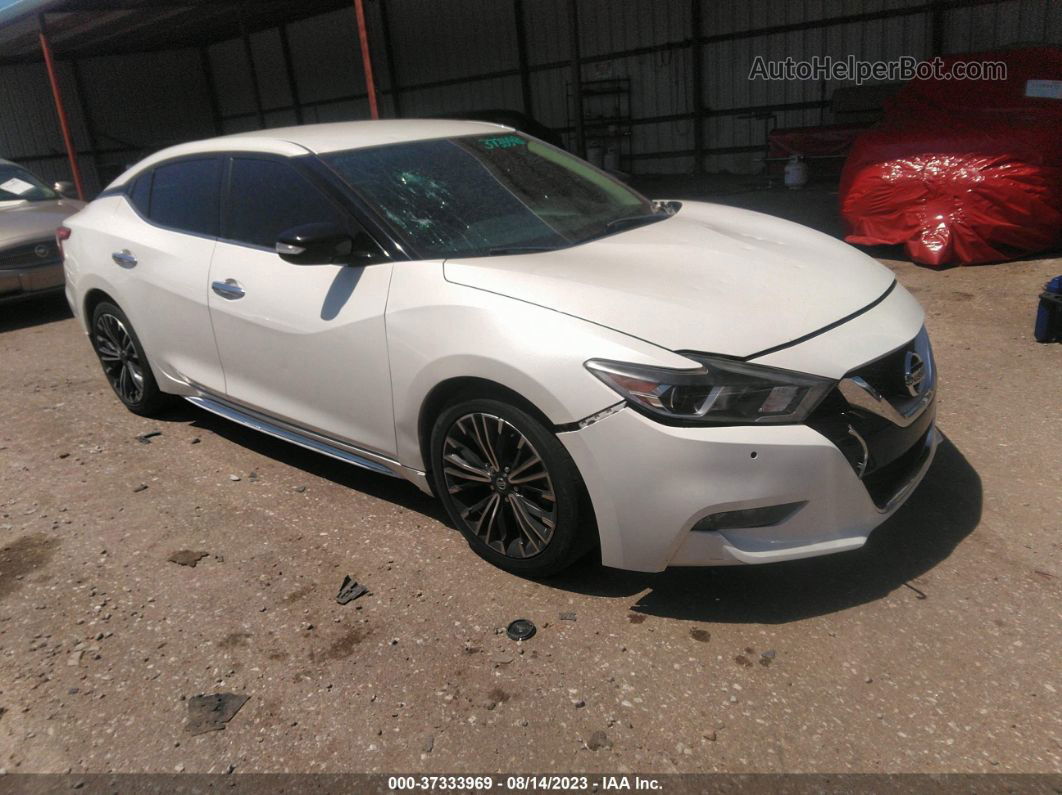 2017 Nissan Maxima Sv White vin: 1N4AA6AP9HC415298