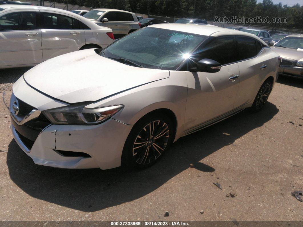 2017 Nissan Maxima Sv White vin: 1N4AA6AP9HC415298