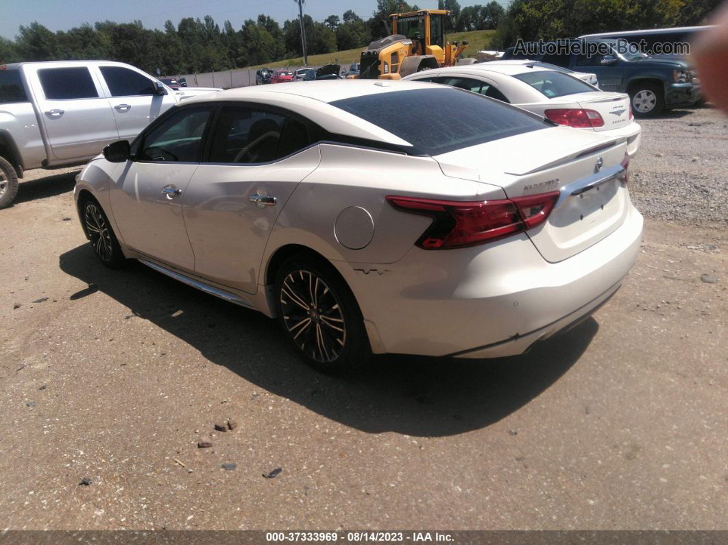 2017 Nissan Maxima Sv White vin: 1N4AA6AP9HC415298