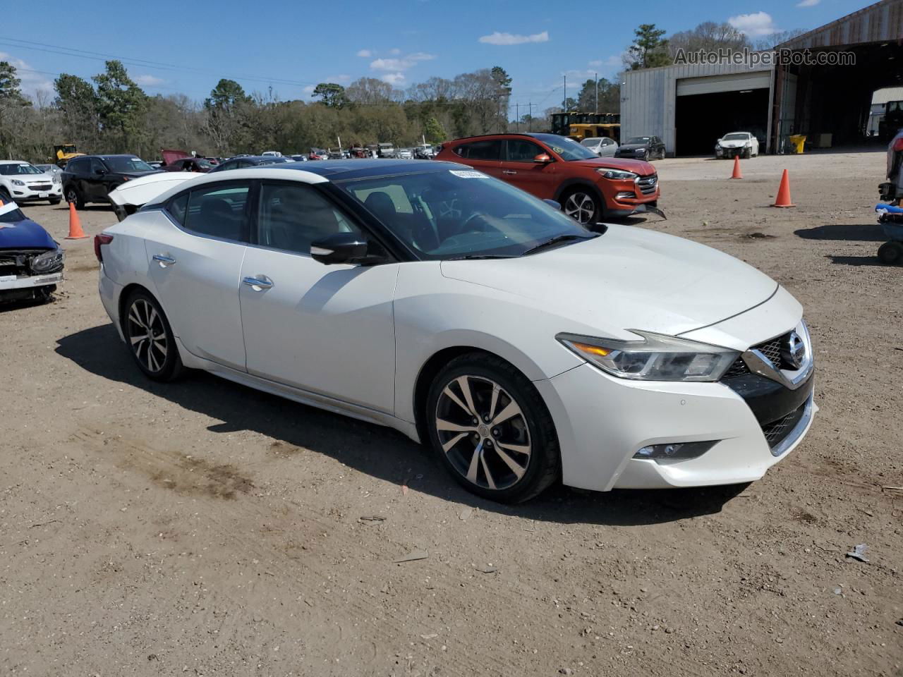 2017 Nissan Maxima 3.5s Белый vin: 1N4AA6AP9HC415415