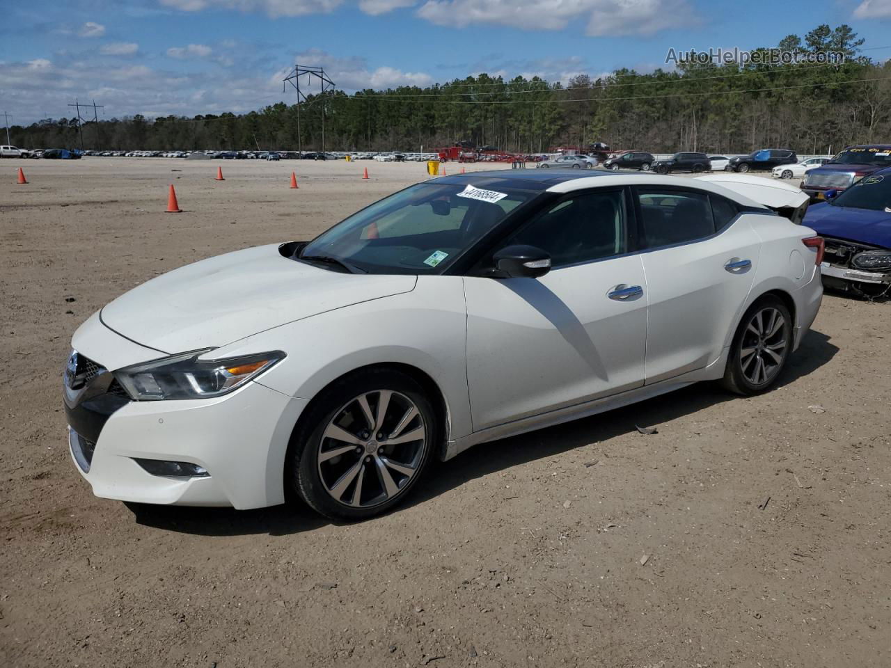 2017 Nissan Maxima 3.5s White vin: 1N4AA6AP9HC415415