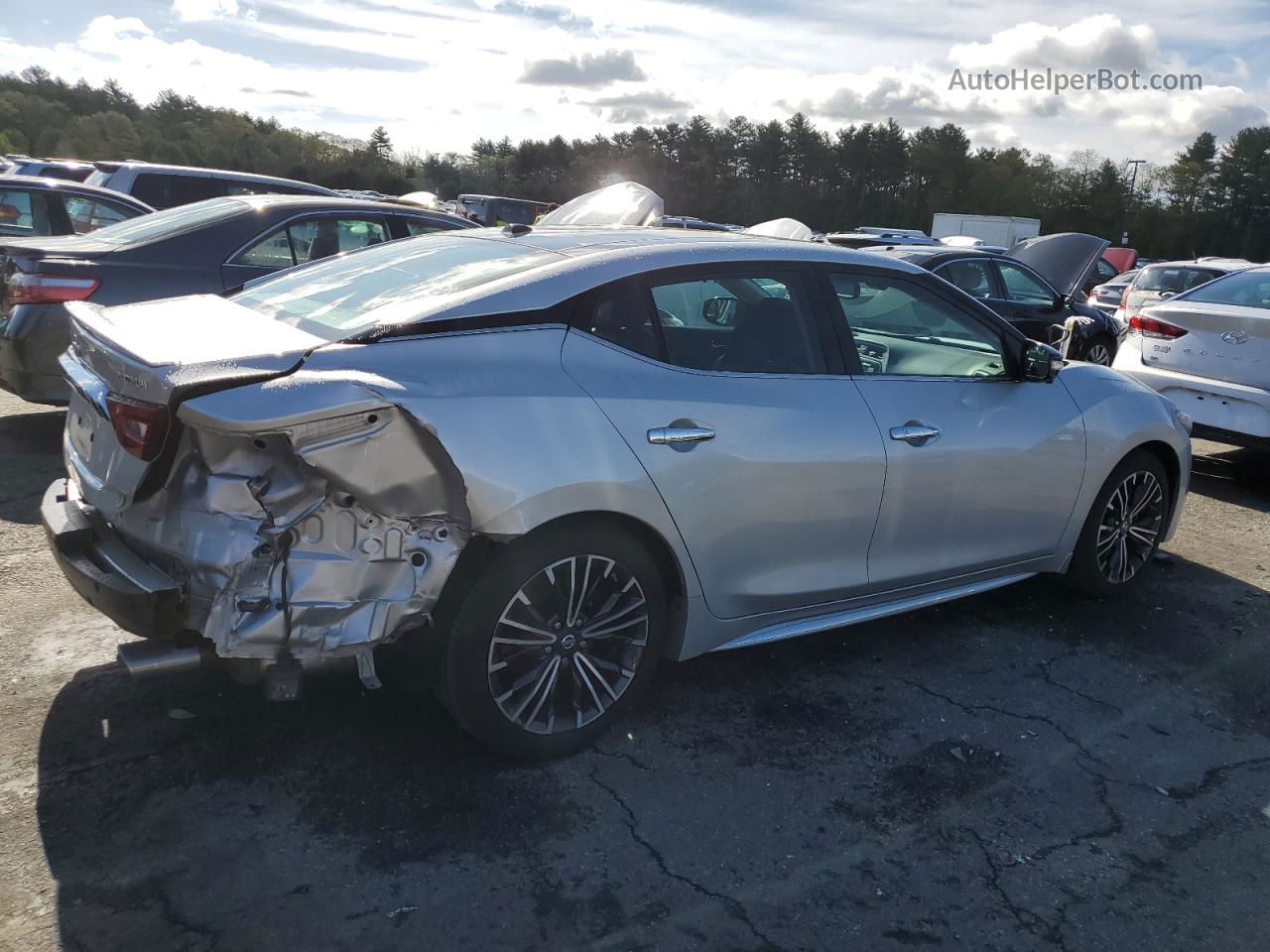 2017 Nissan Maxima 3.5s Silver vin: 1N4AA6AP9HC425717