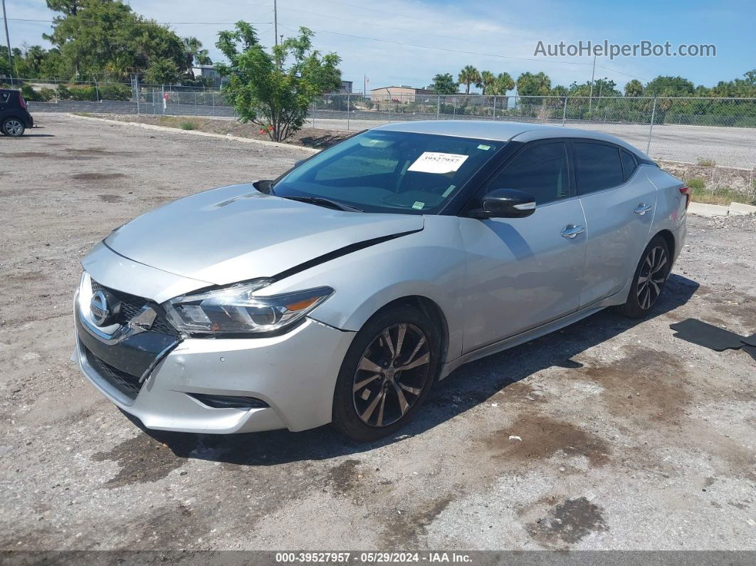 2017 Nissan Maxima 3.5 Sv Серебряный vin: 1N4AA6AP9HC427354