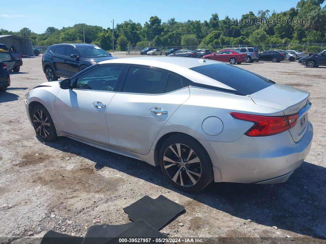 2017 Nissan Maxima 3.5 Sv Silver vin: 1N4AA6AP9HC427354