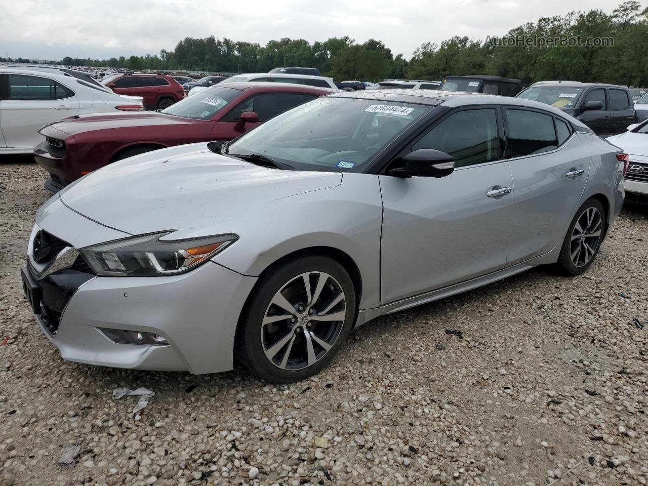 2017 Nissan Maxima 3.5s Silver vin: 1N4AA6AP9HC428875