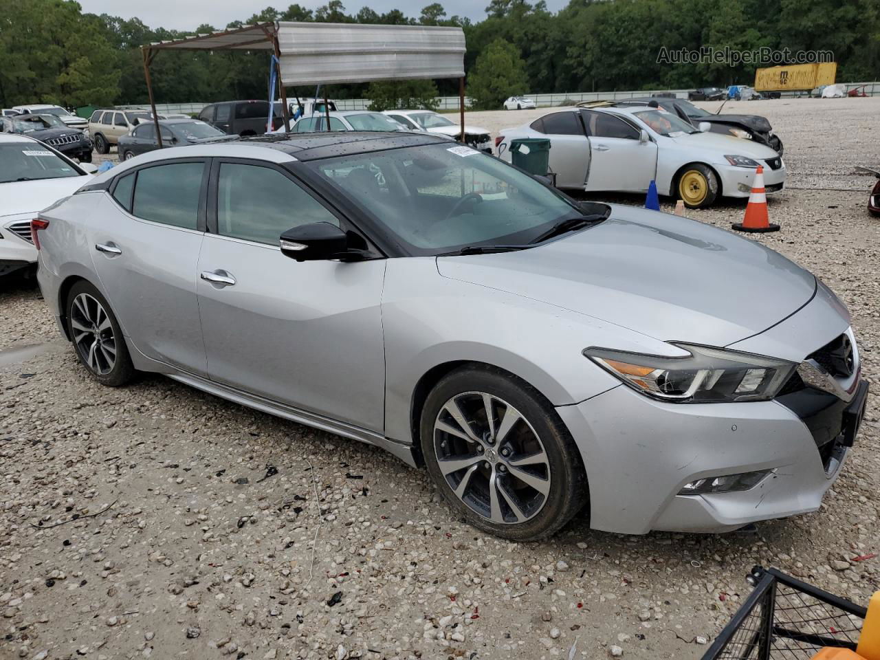 2017 Nissan Maxima 3.5s Silver vin: 1N4AA6AP9HC428875