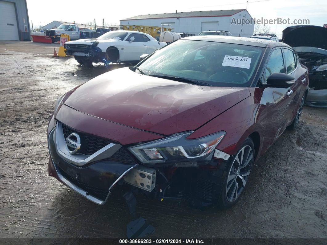 2017 Nissan Maxima 3.5 Platinum Burgundy vin: 1N4AA6AP9HC435129