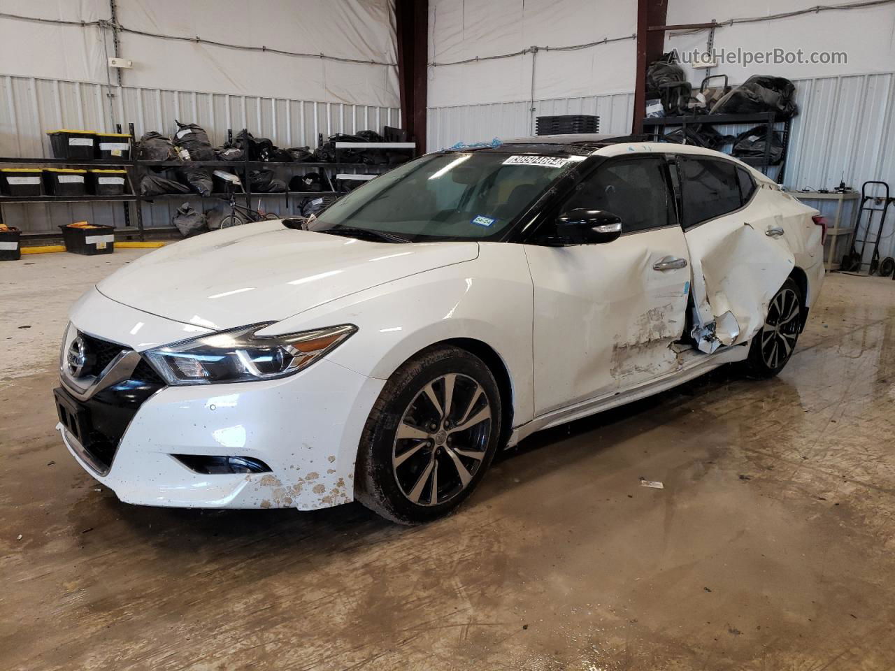 2017 Nissan Maxima 3.5s White vin: 1N4AA6AP9HC440573