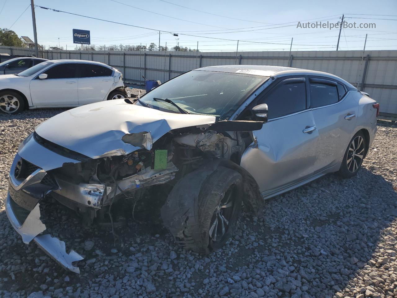 2017 Nissan Maxima 3.5s Silver vin: 1N4AA6AP9HC444056