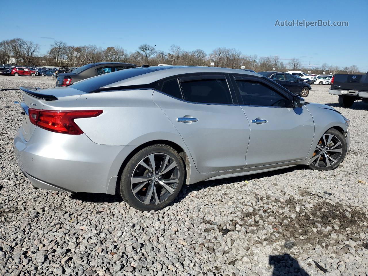 2017 Nissan Maxima 3.5s Silver vin: 1N4AA6AP9HC444056