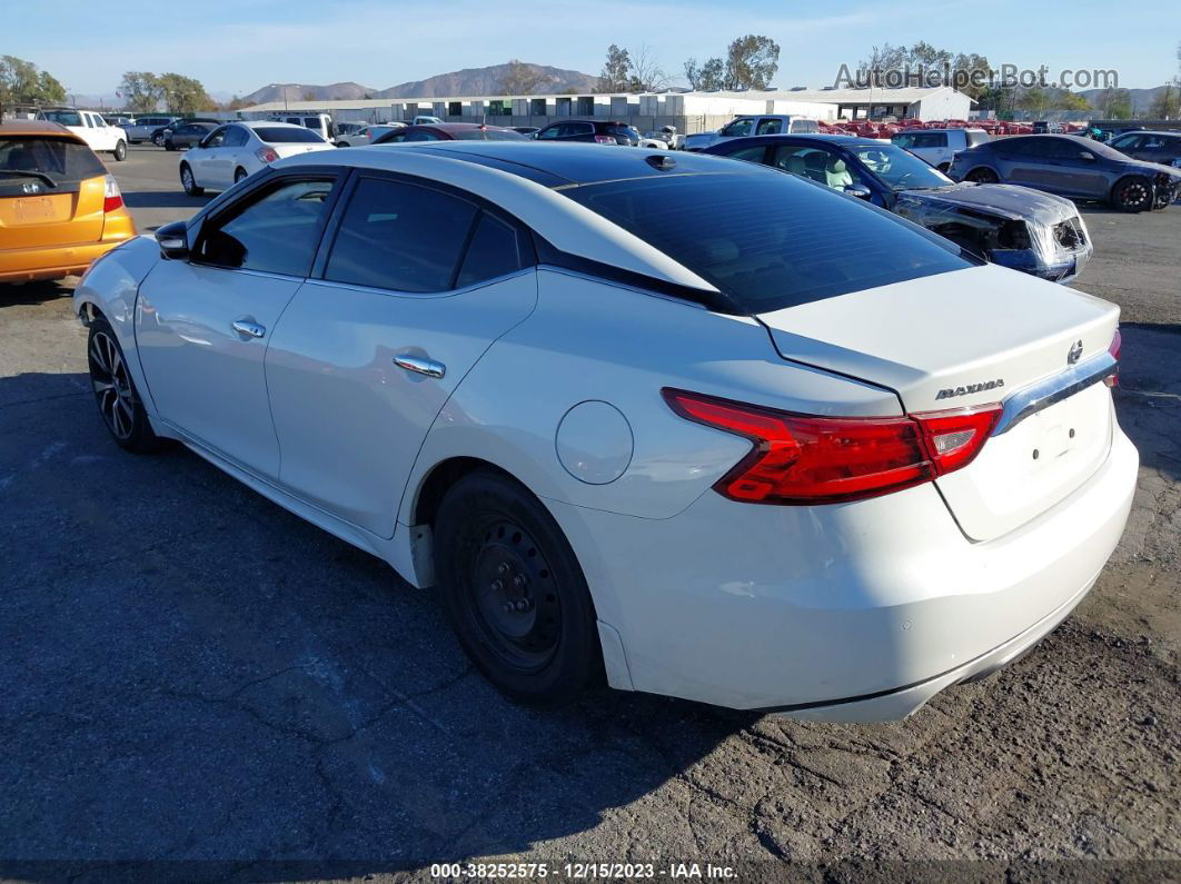 2017 Nissan Maxima 3.5 Sl White vin: 1N4AA6AP9HC444686