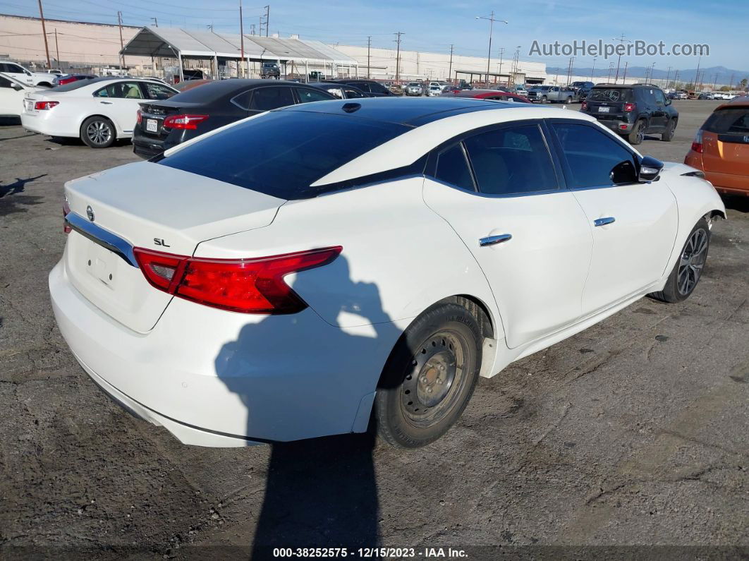 2017 Nissan Maxima 3.5 Sl White vin: 1N4AA6AP9HC444686