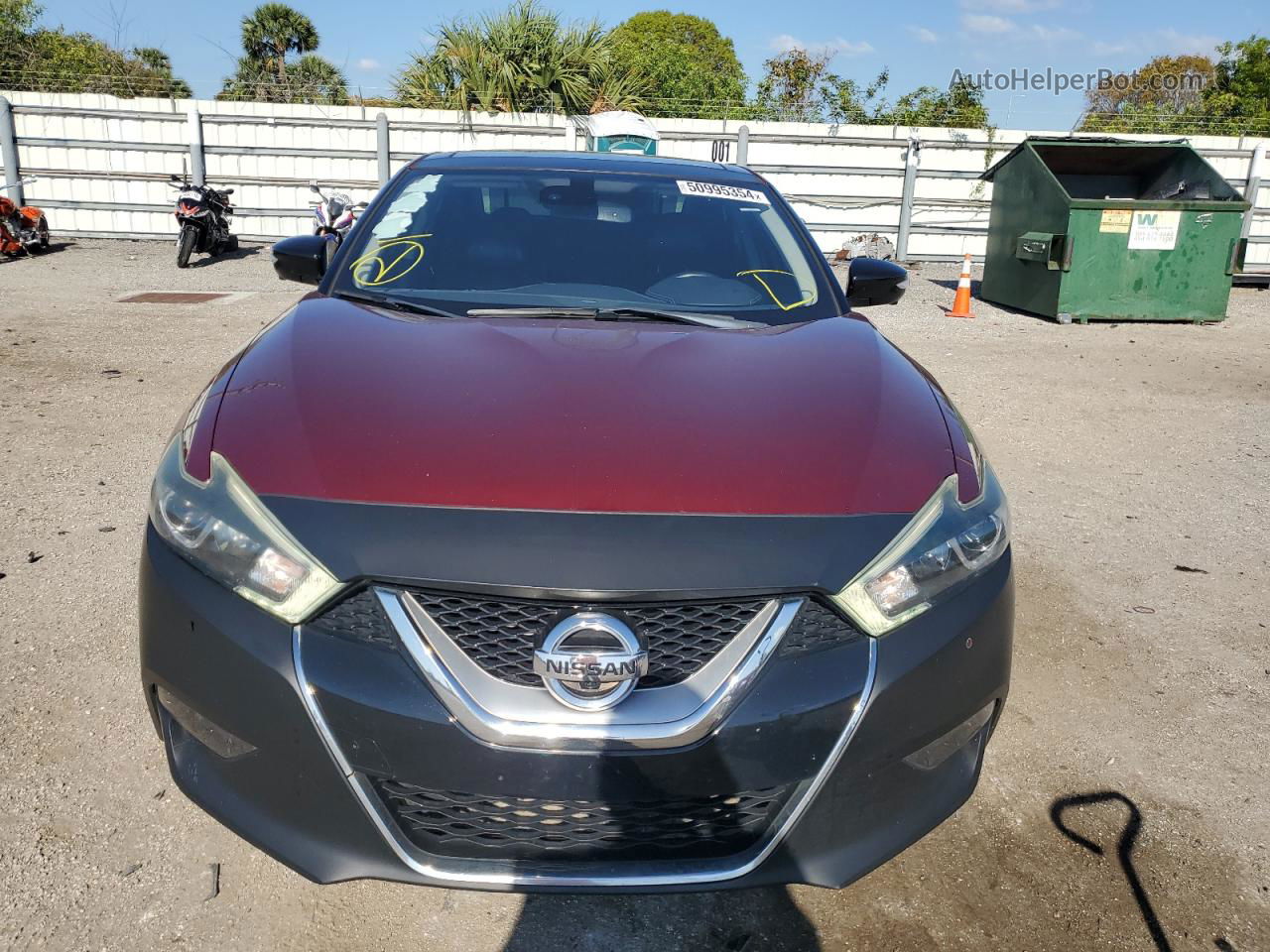 2017 Nissan Maxima 3.5s Maroon vin: 1N4AA6AP9HC446826