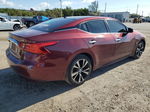 2017 Nissan Maxima 3.5s Темно-бордовый vin: 1N4AA6AP9HC446826