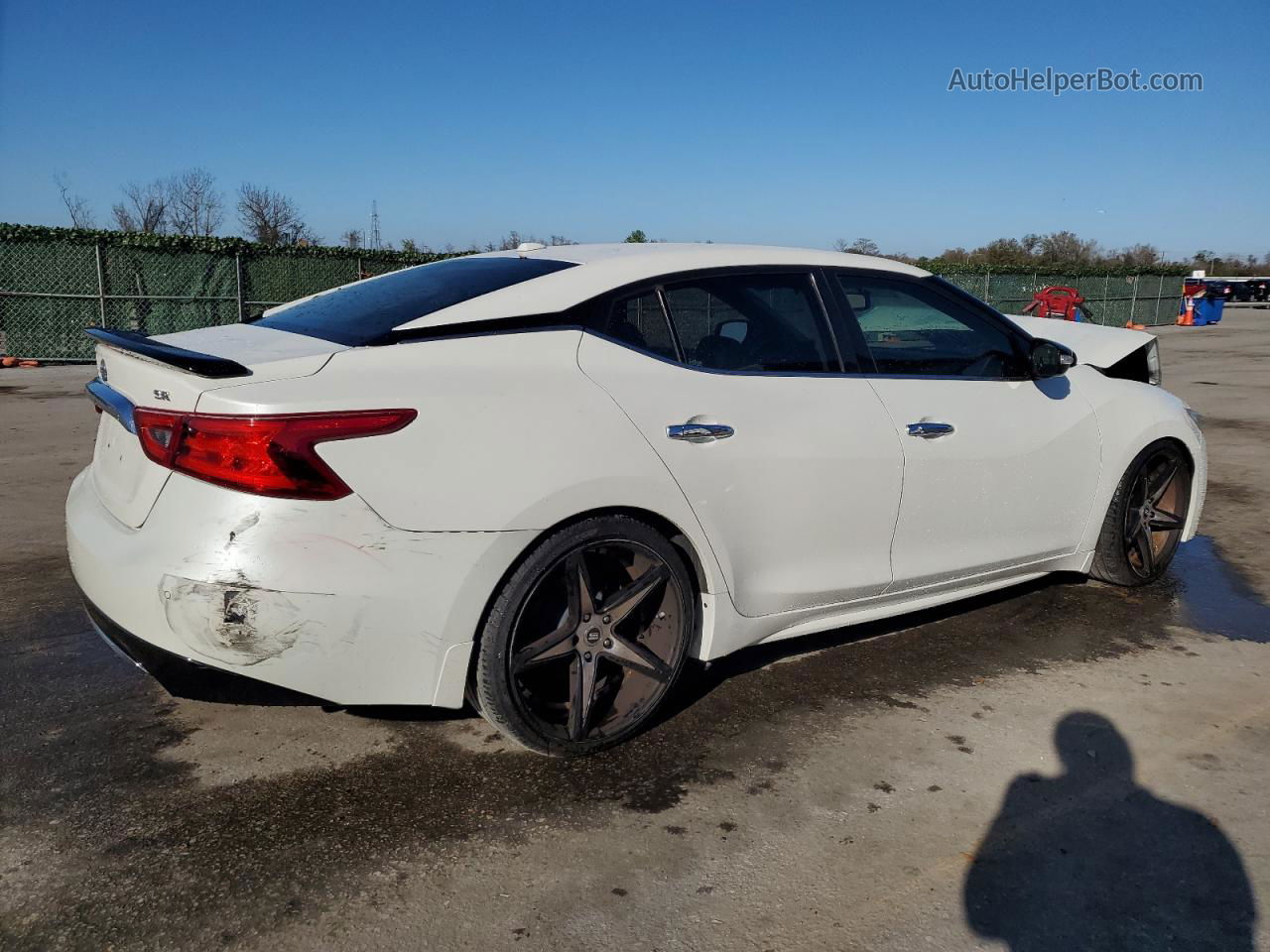 2017 Nissan Maxima 3.5s White vin: 1N4AA6AP9HC457714