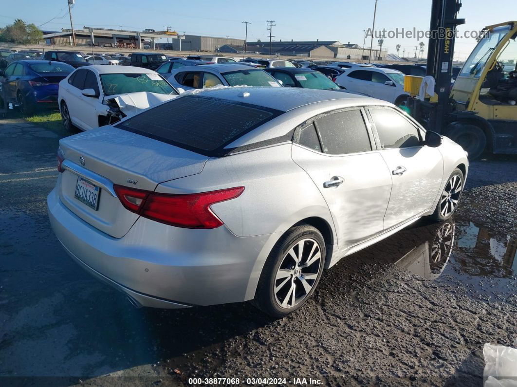 2018 Nissan Maxima 3.5 Sv Silver vin: 1N4AA6AP9JC376976