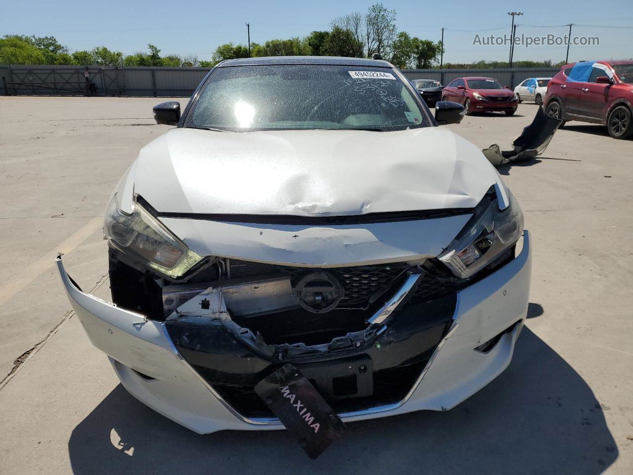 2018 Nissan Maxima 3.5s White vin: 1N4AA6AP9JC388545