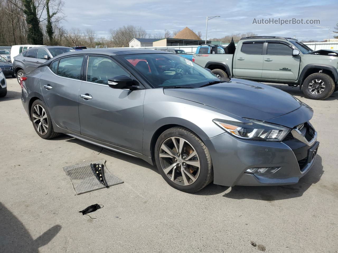 2018 Nissan Maxima 3.5s Gray vin: 1N4AA6AP9JC390571