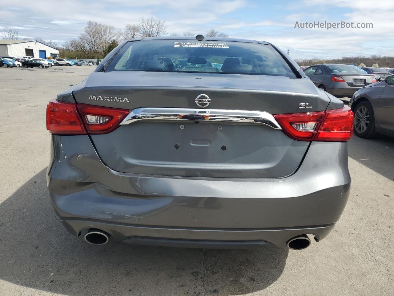 2018 Nissan Maxima 3.5s Gray vin: 1N4AA6AP9JC390571