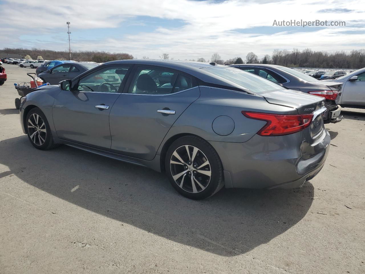 2018 Nissan Maxima 3.5s Gray vin: 1N4AA6AP9JC390571