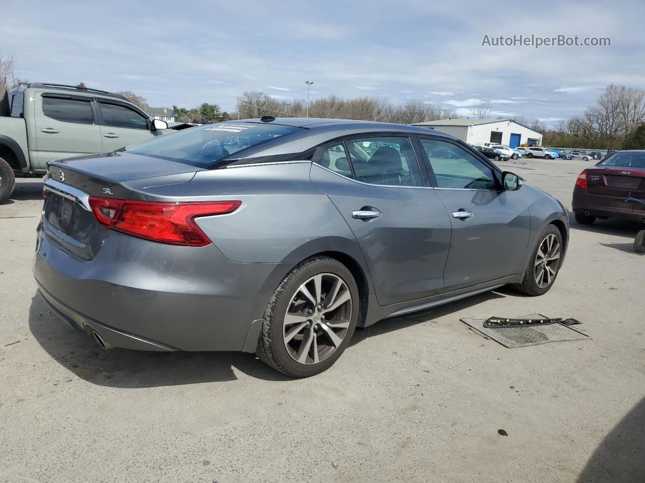 2018 Nissan Maxima 3.5s Gray vin: 1N4AA6AP9JC390571