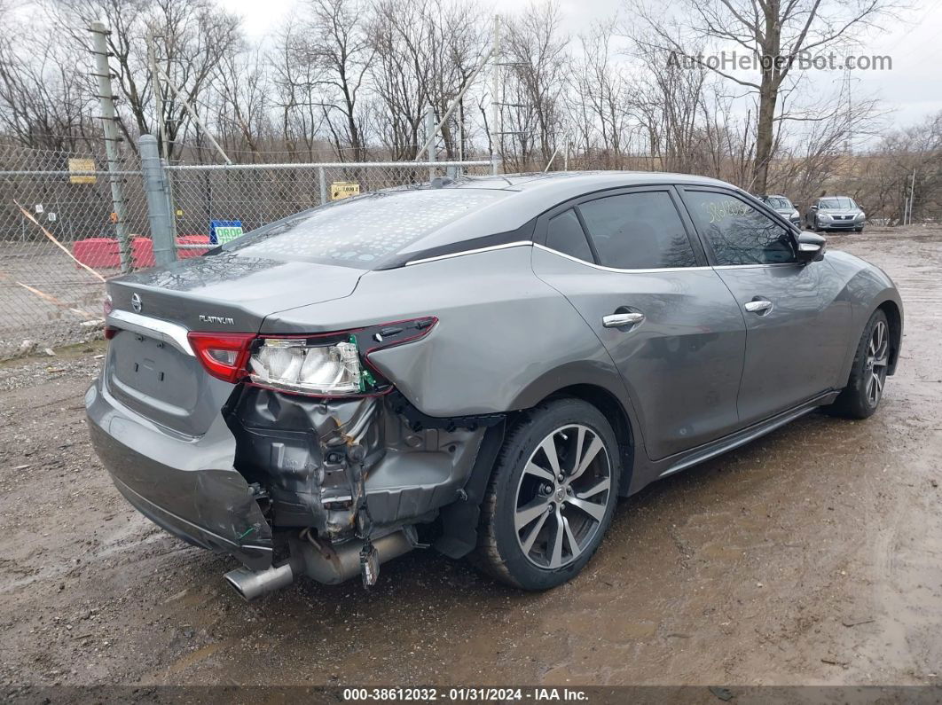 2016 Nissan Maxima 3.5 Platinum Gray vin: 1N4AA6APXGC385758