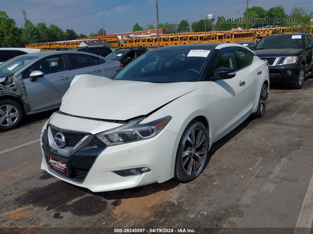 2016 Nissan Maxima 3.5 Sl White vin: 1N4AA6APXGC407421