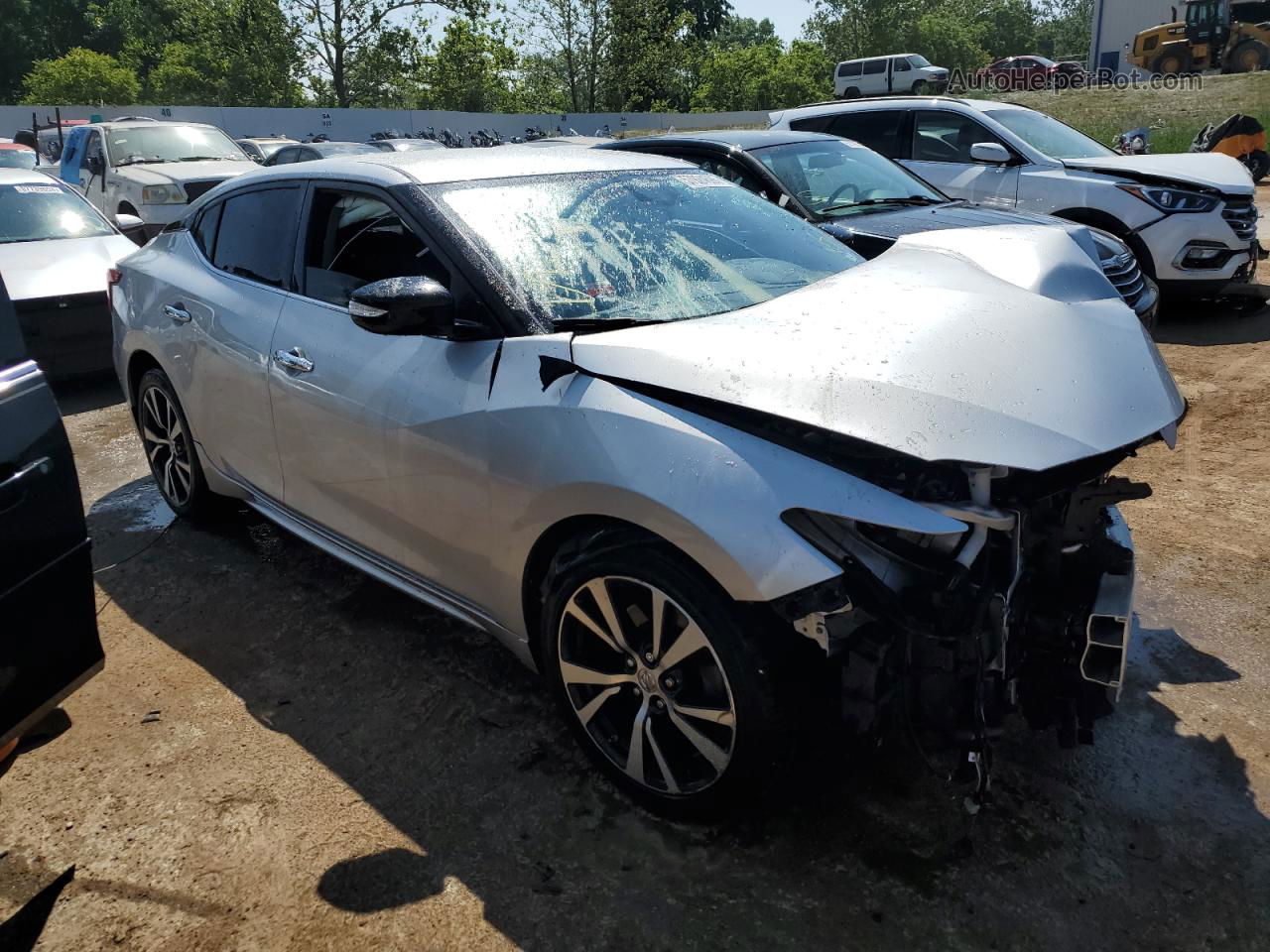 2016 Nissan Maxima 3.5s Серебряный vin: 1N4AA6APXGC408293