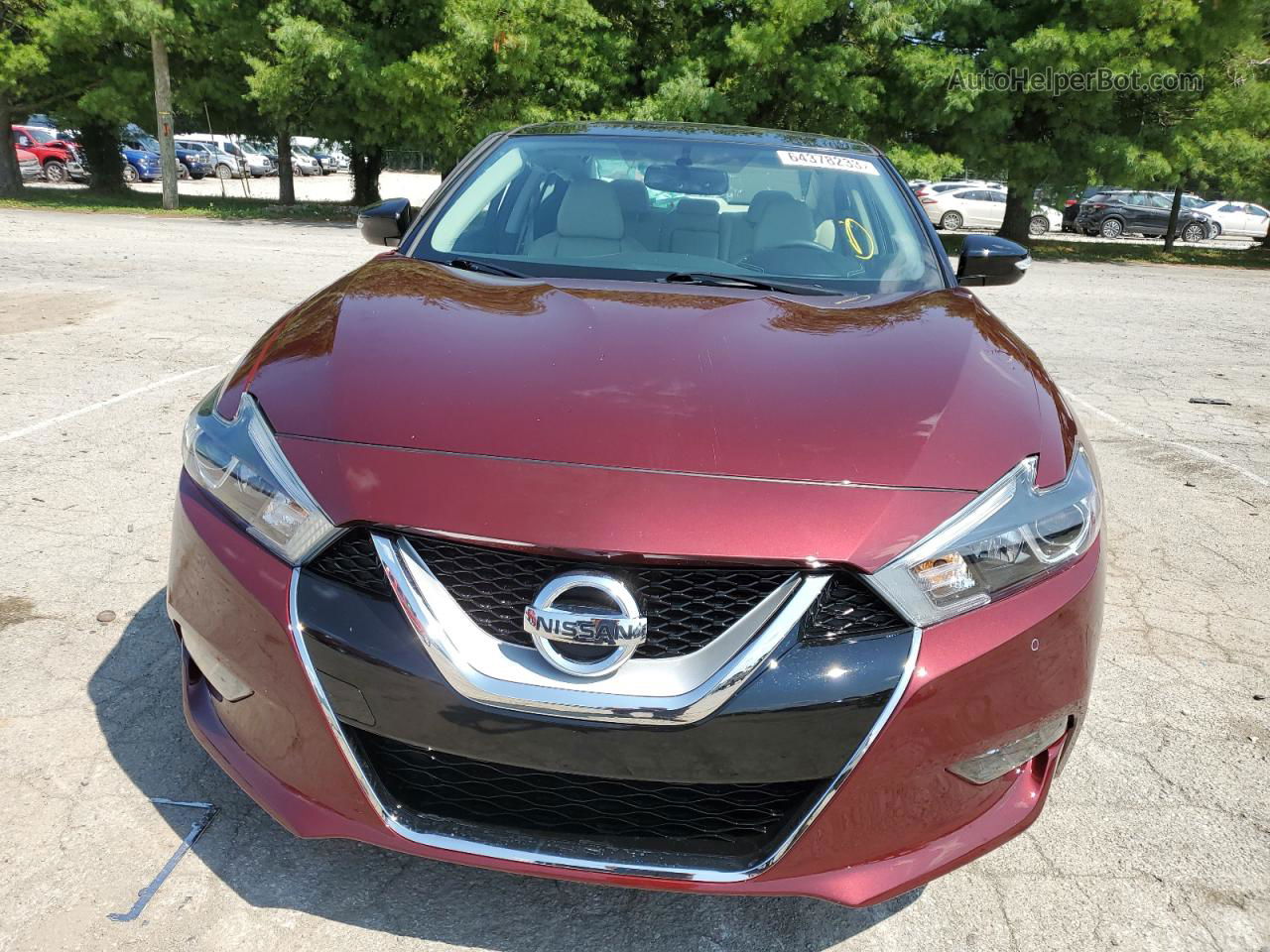 2016 Nissan Maxima 3.5s Red vin: 1N4AA6APXGC427037