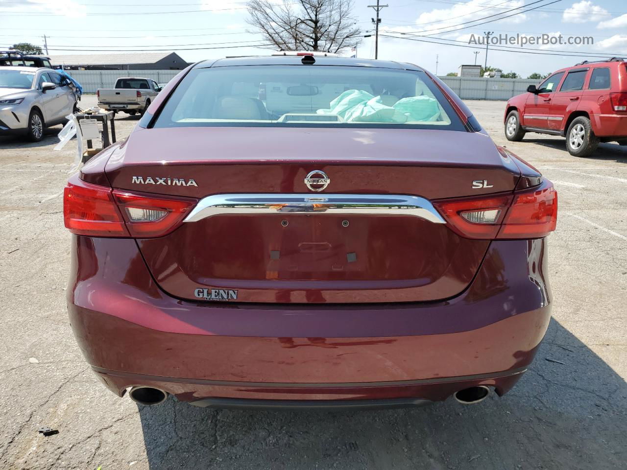 2016 Nissan Maxima 3.5s Red vin: 1N4AA6APXGC427037