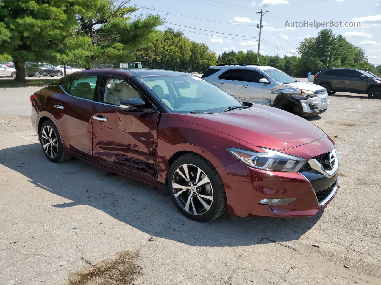 2016 Nissan Maxima 3.5s Red vin: 1N4AA6APXGC427037