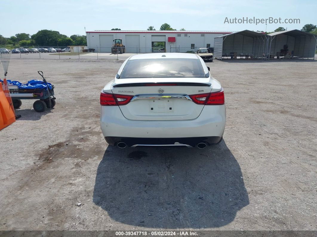 2016 Nissan Maxima 3.5 Sr White vin: 1N4AA6APXGC443092