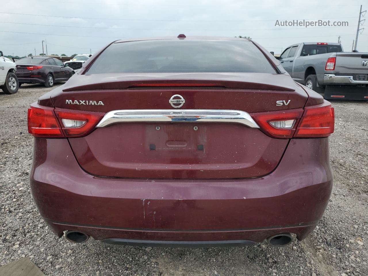 2016 Nissan Maxima 3.5s Maroon vin: 1N4AA6APXGC448048