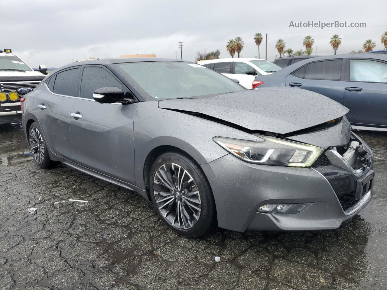 2017 Nissan Maxima 3.5s Gray vin: 1N4AA6APXHC374616