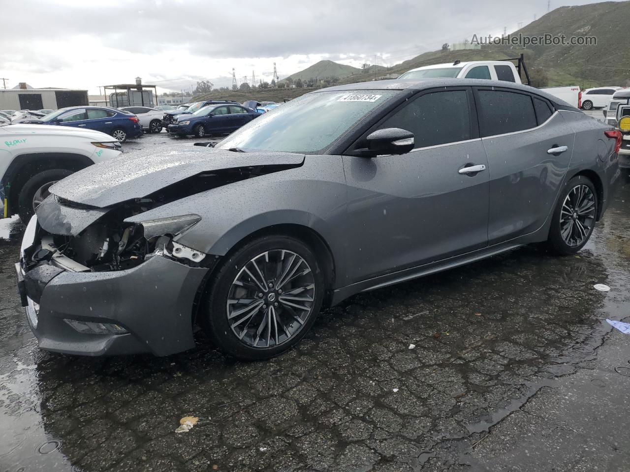 2017 Nissan Maxima 3.5s Gray vin: 1N4AA6APXHC374616