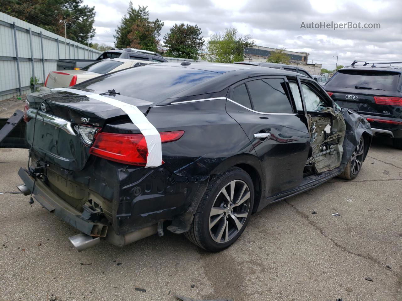 2017 Nissan Maxima 3.5s Black vin: 1N4AA6APXHC377287