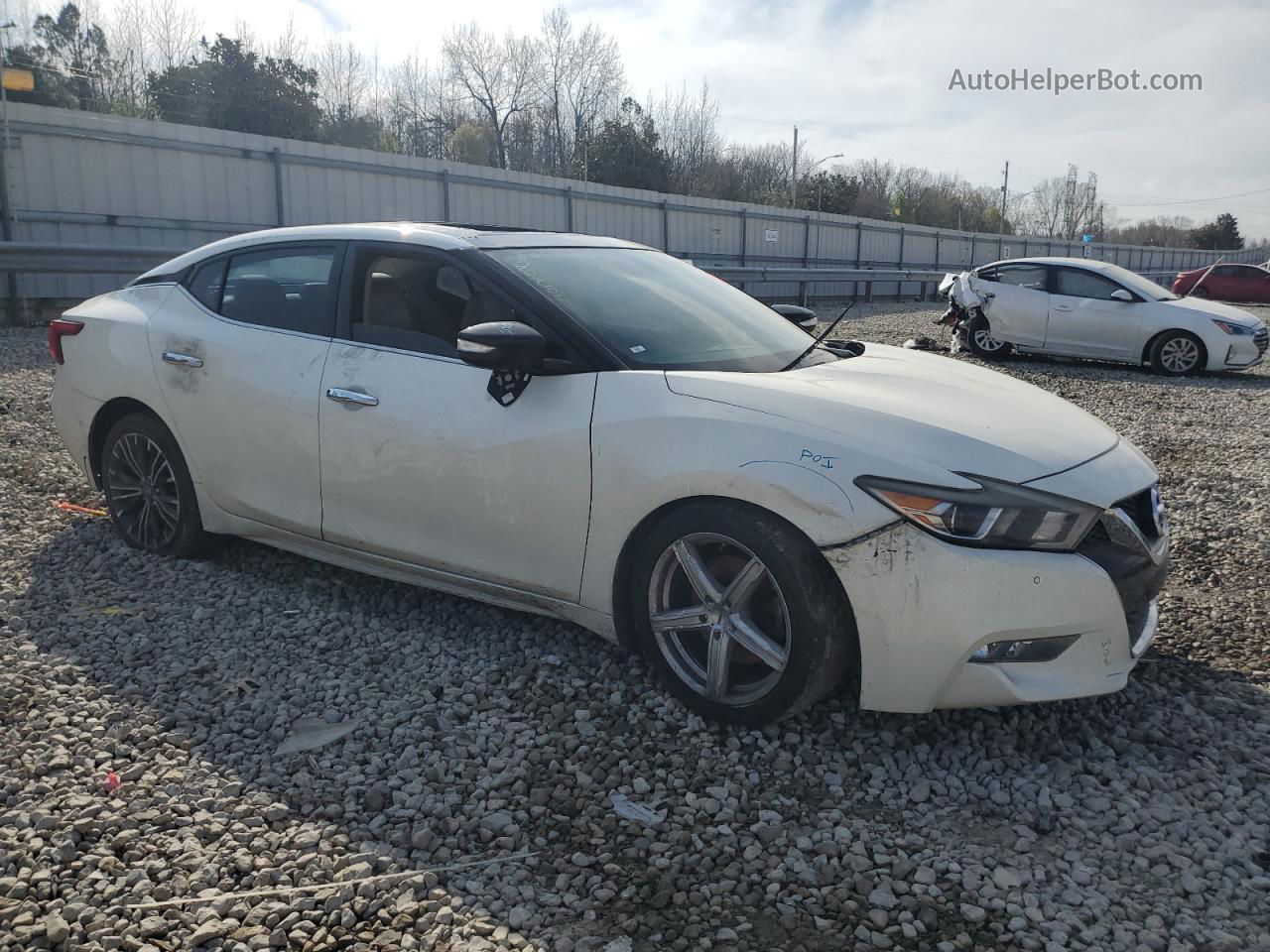 2017 Nissan Maxima 3.5s White vin: 1N4AA6APXHC377824